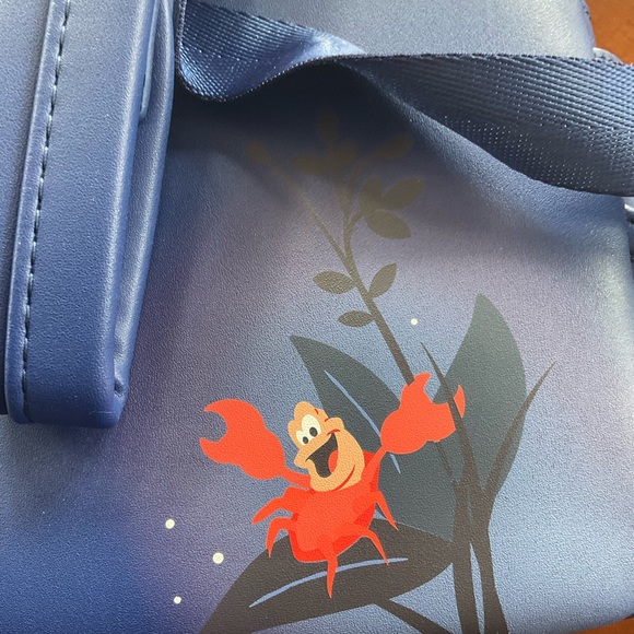 DISNEY PARKS LOUNGEFLY LITTLE MERMAID IN GROTTO IN BOAT  NWTB - Picture 4 of 5